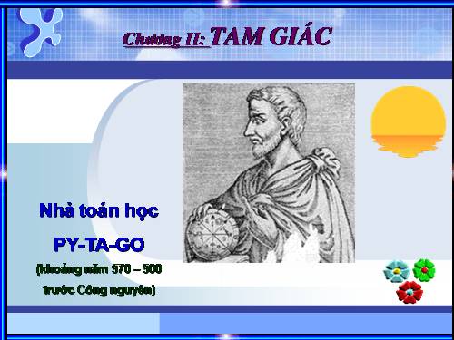 Chương II. §1. Tổng ba góc của một tam giác