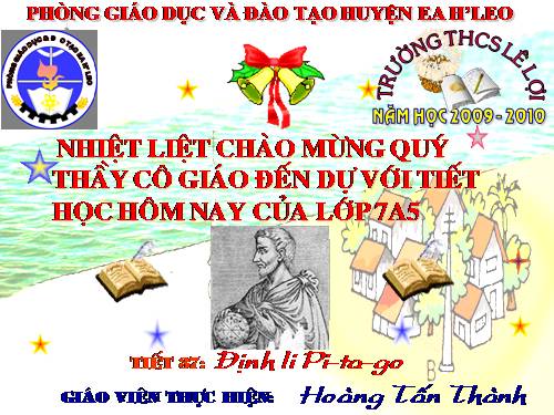 Chương II. §7. Định lí Py-ta-go