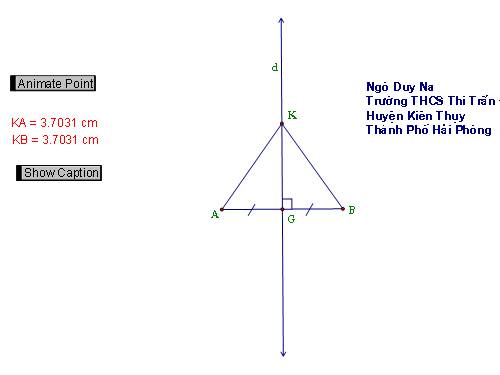 Chương III. §7. Tính chất đường trung trực của một đoạn thẳng