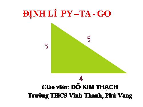 Chương II. §7. Định lí Py-ta-go