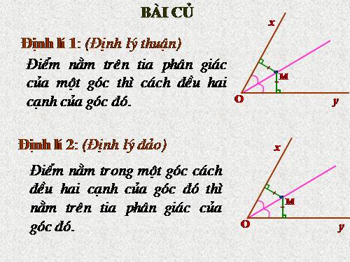 Chương III. §6. Tính chất ba đường phân giác của tam giác