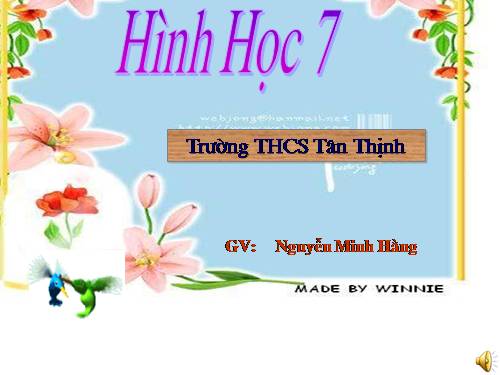 Chương II. §7. Định lí Py-ta-go