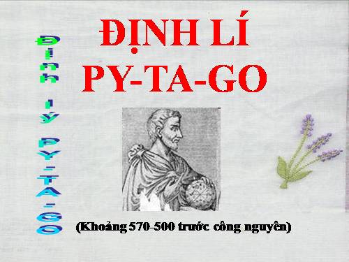 Chương II. §7. Định lí Py-ta-go