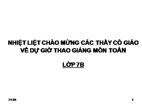 Chương I. §6. Từ vuông góc đến song song