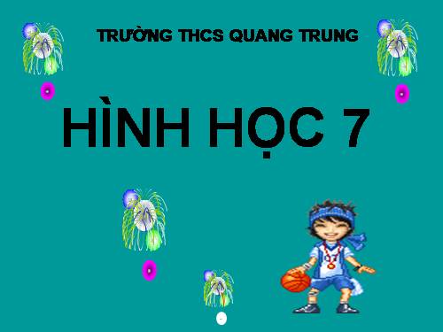 Chương III. §5. Tính chất tia phân giác của một góc