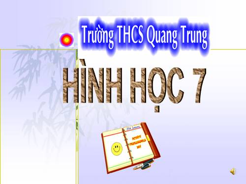 Chương II. §1. Tổng ba góc của một tam giác