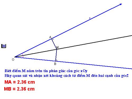 Chương III. §5. Tính chất tia phân giác của một góc