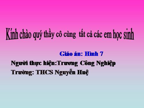 Chương II. §1. Tổng ba góc của một tam giác