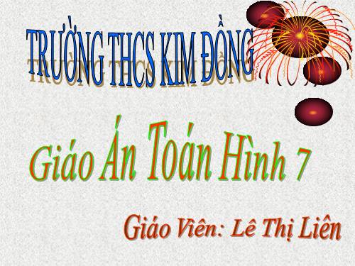 Chương II. §1. Tổng ba góc của một tam giác