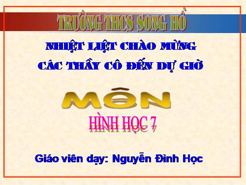 Ôn tập Chương I. Đường thẳng vuông góc. Đường thẳng song song