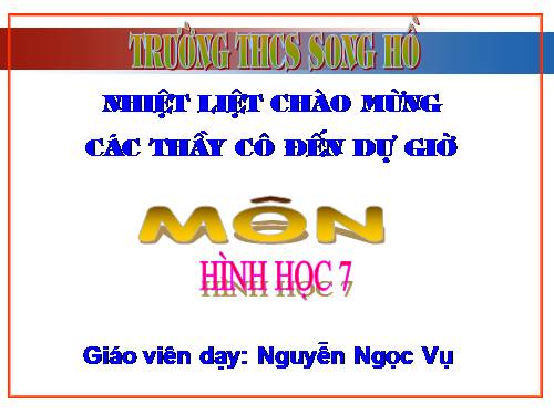 Ôn tập Chương I. Đường thẳng vuông góc. Đường thẳng song song