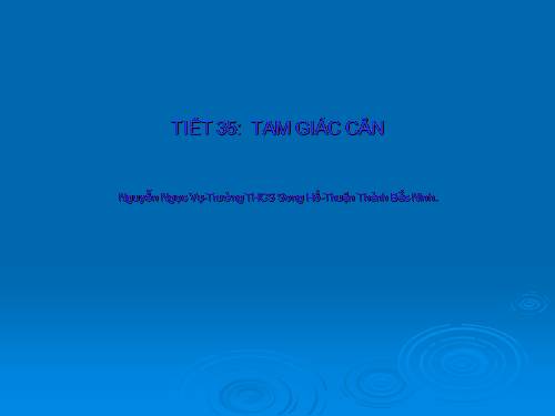 Chương II. §6. Tam giác cân