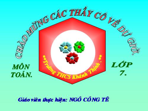 Chương II. §1. Tổng ba góc của một tam giác