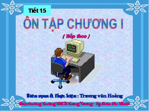 Ôn tập Chương I. Đường thẳng vuông góc. Đường thẳng song song