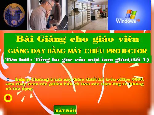 Chương II. §1. Tổng ba góc của một tam giác