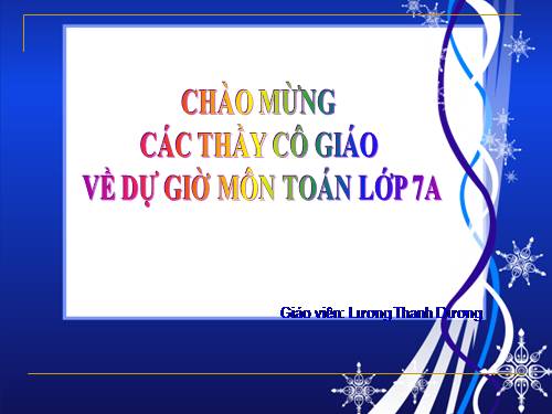 Chương II. §1. Tổng ba góc của một tam giác