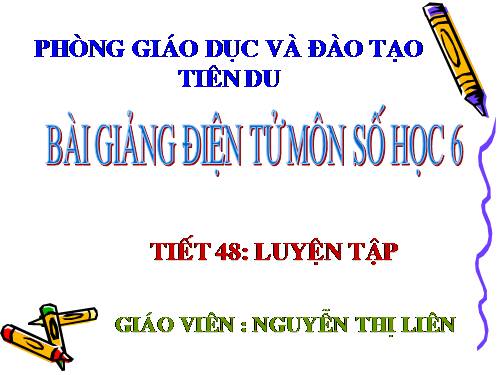 Các bài Luyện tập