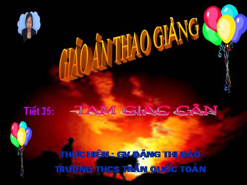 Chương II. §6. Tam giác cân