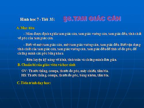 Chương II. §6. Tam giác cân