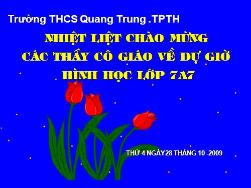 Chương II. §2. Hai tam giác bằng nhau