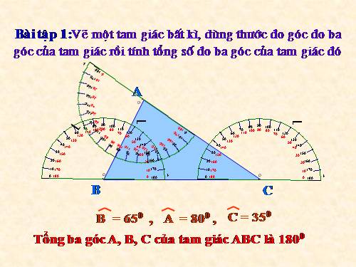 Chương II. §1. Tổng ba góc của một tam giác