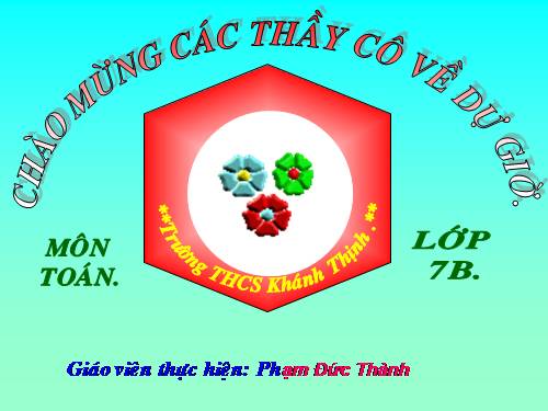 Chương II. §1. Tổng ba góc của một tam giác