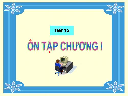 Ôn tập Chương I. Đường thẳng vuông góc. Đường thẳng song song