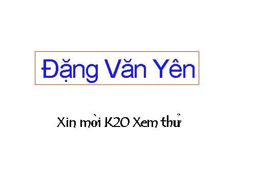 Các bài Luyện tập