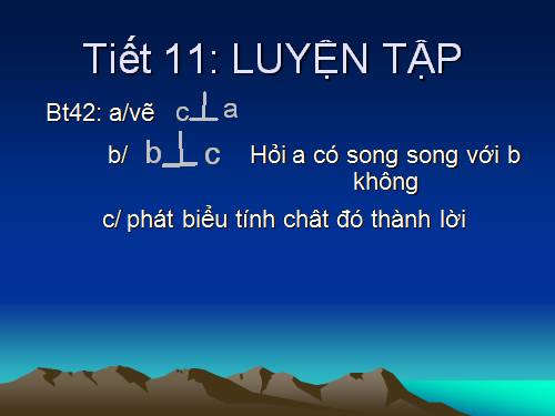 Các bài Luyện tập