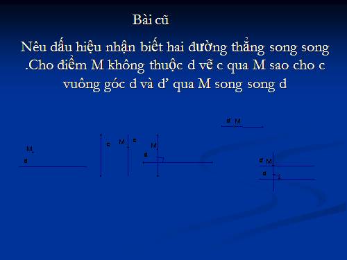 Chương I. §6. Từ vuông góc đến song song