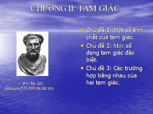 Chương II. §1. Tổng ba góc của một tam giác