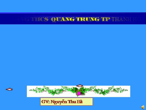 Chương I. §4. Hai đường thẳng song song