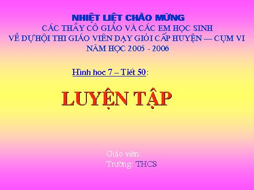 Các bài Luyện tập