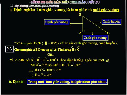 Chương II. §1. Tổng ba góc của một tam giác