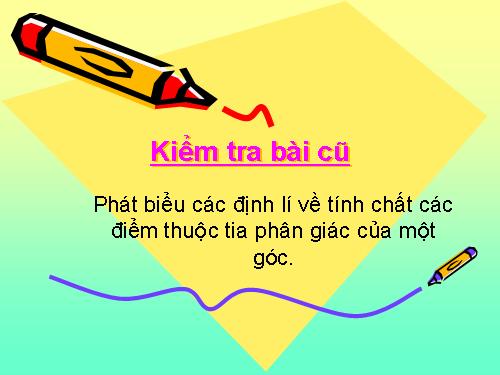 Chương III. §6. Tính chất ba đường phân giác của tam giác