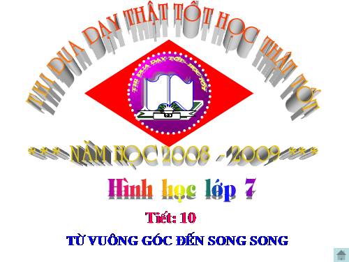 Chương I. §6. Từ vuông góc đến song song