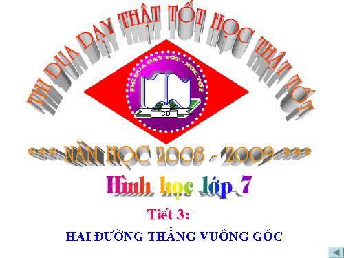 Chương I. §2. Hai đường thẳng vuông góc