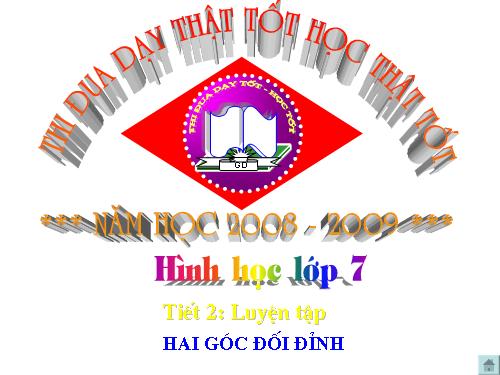 Chương I. §1. Hai góc đối đỉnh