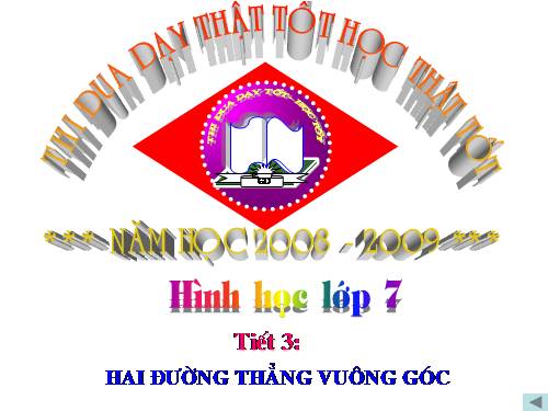 Chương I. §2. Hai đường thẳng vuông góc