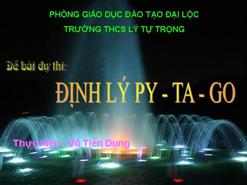 Chương II. §7. Định lí Py-ta-go