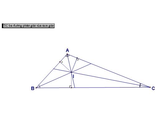 Tính chất ba đường phân giác của tam giác