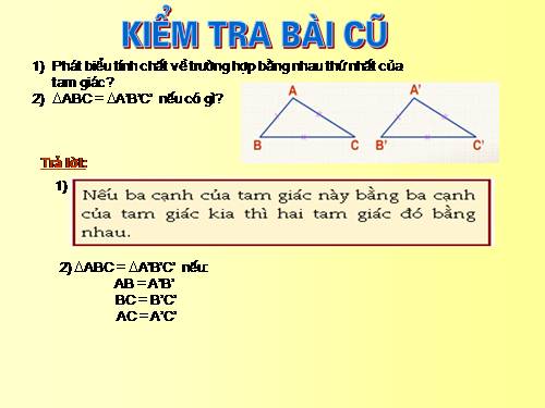 Các bài Luyện tập