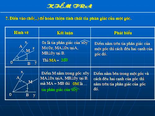 Chương III. §6. Tính chất ba đường phân giác của tam giác