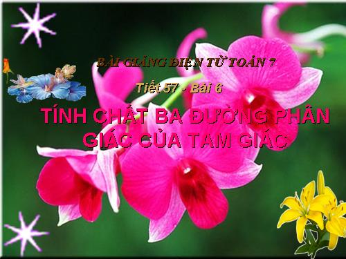 Chương III. §6. Tính chất ba đường phân giác của tam giác