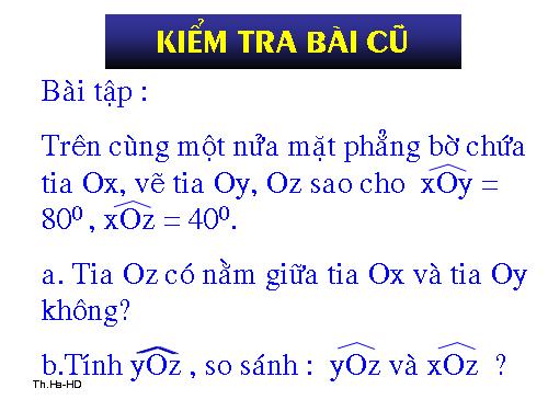 Chương III. §5. Tính chất tia phân giác của một góc