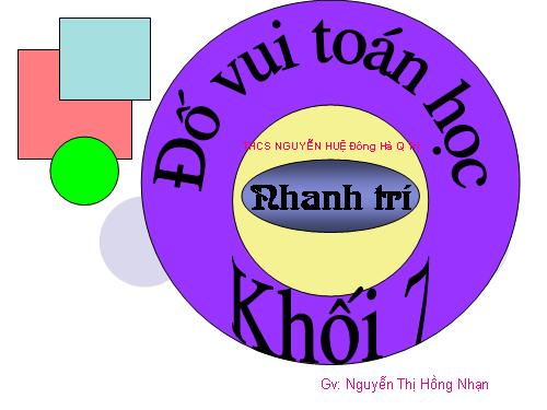 đố vui để học toán 7