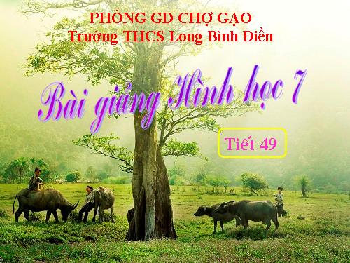 Chương III. §2. Quan hệ giữa đường vuông góc và đường xiên, đường xiên và hình chiếu