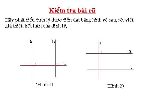 Ôn tập Chương I. Đường thẳng vuông góc. Đường thẳng song song