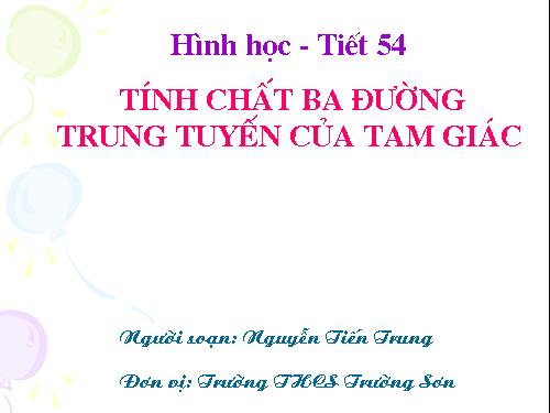 Chương III. §4. Tính chất ba đường trung tuyến của tam giác