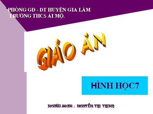 Chương II. §7. Định lí Py-ta-go